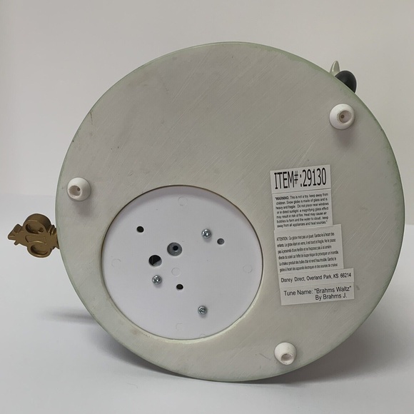 Disney Pinocchio & Figaro Magic Musical Animated Snow Globe Brahm's Waltz READ - Picture 9 of 9